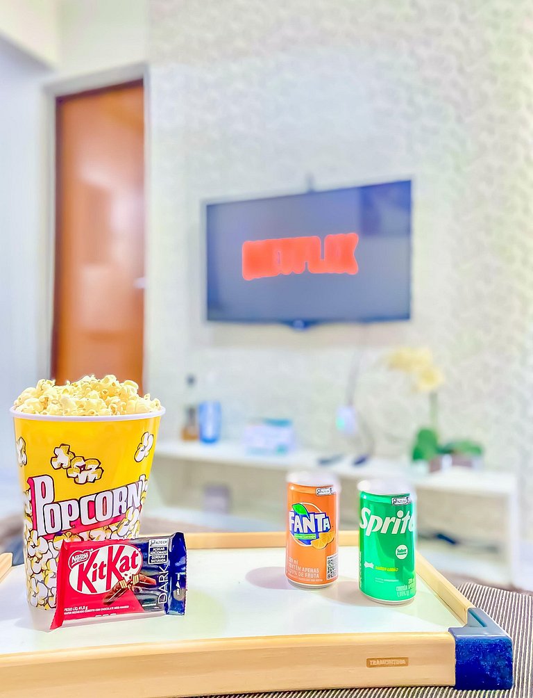 Apê Aconchegante I Wi-Fi e A/C