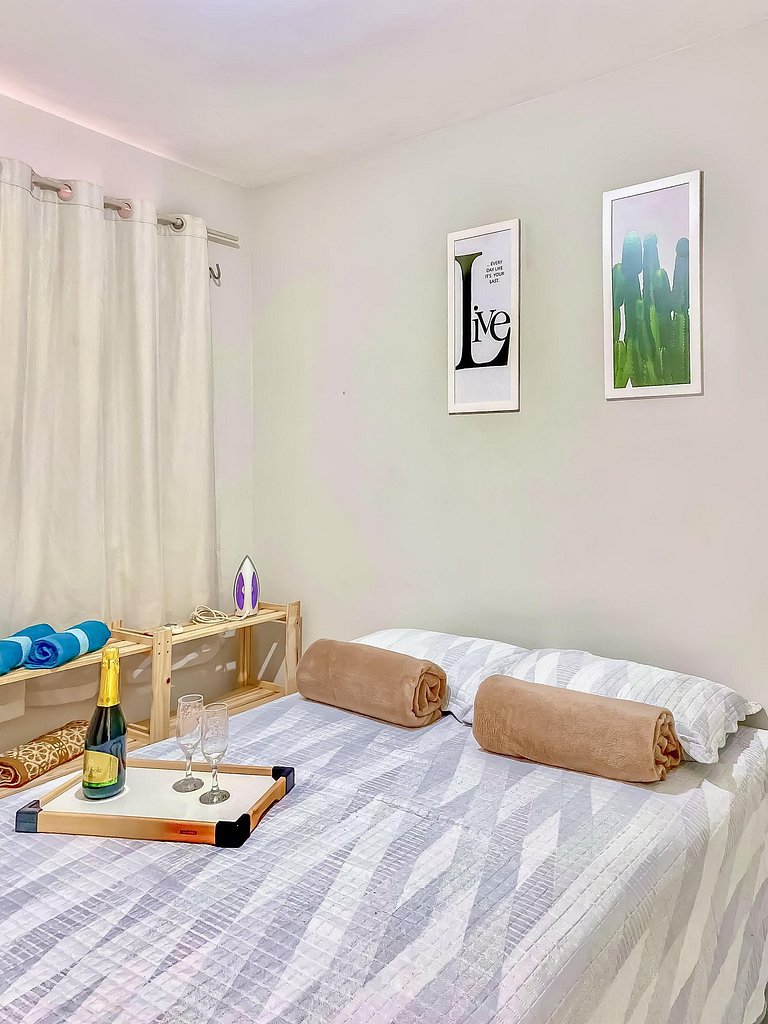 Apê Aconchegante I Wi-Fi e A/C