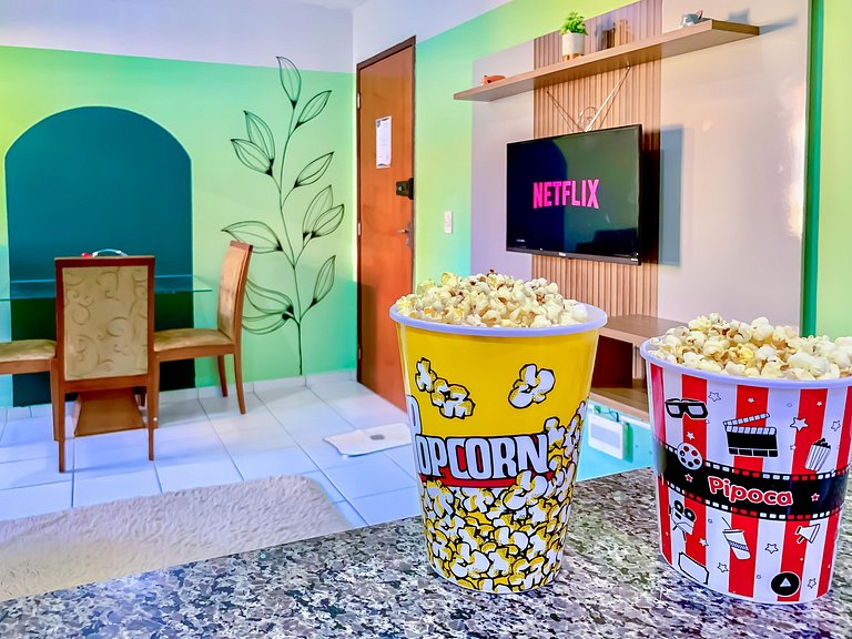 Apê Elegante I Wi-Fi e A/C