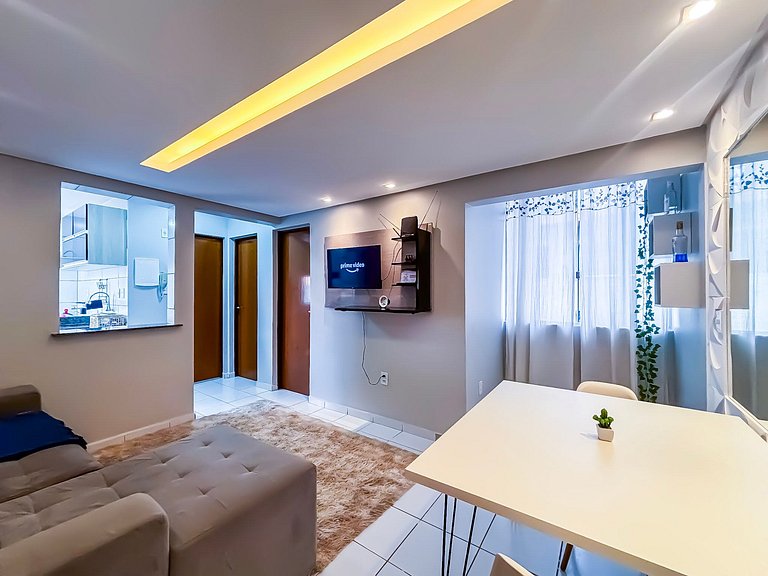 Apê Completo I Wi-Fi e A/C