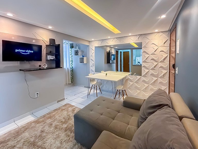 Apê Completo I Wi-Fi e A/C