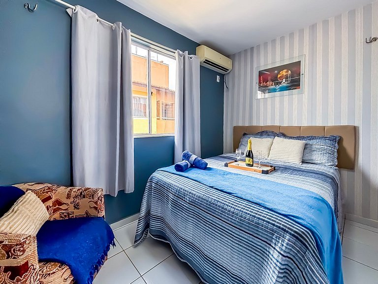 Apê Completo I Wi-Fi e A/C