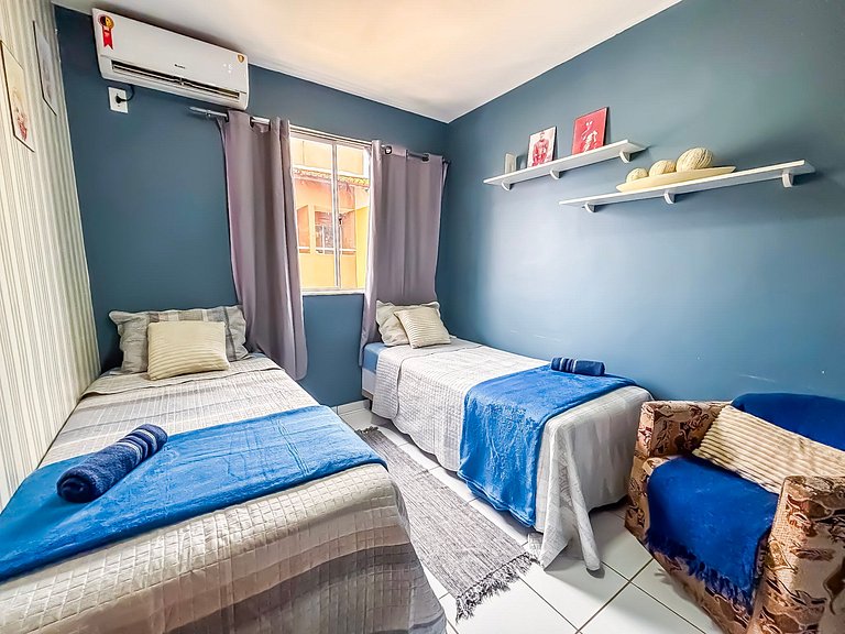 Apê Completo I Wi-Fi e A/C