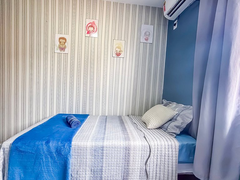 Apê Completo I Wi-Fi e A/C