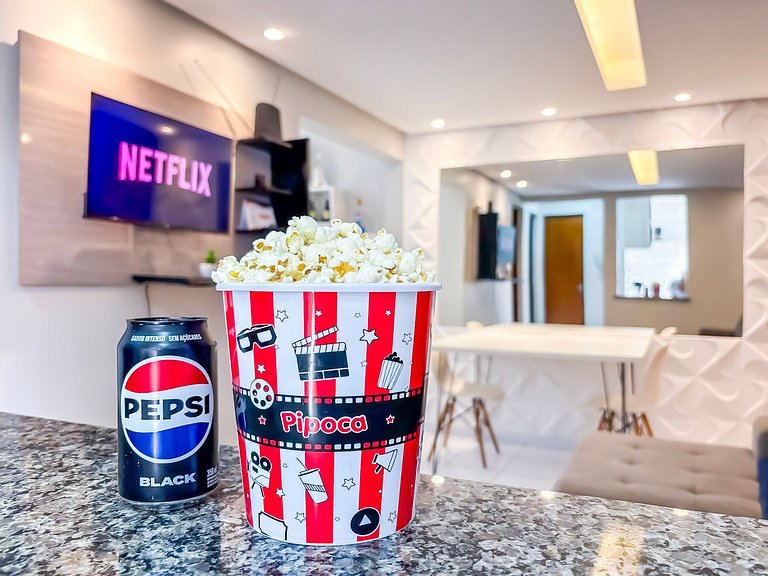 Apê Completo I Wi-Fi e A/C