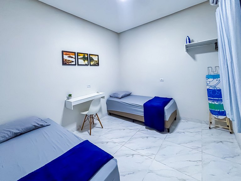 Apê 04 com Wi-fi I A/C a 2 min. do Shopping