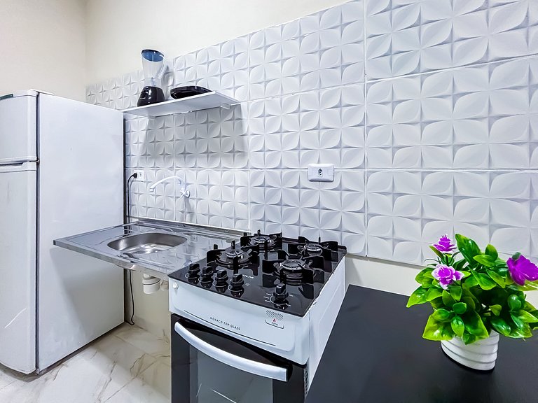 Apê 04 com Wi-fi I A/C a 2 min. do Shopping