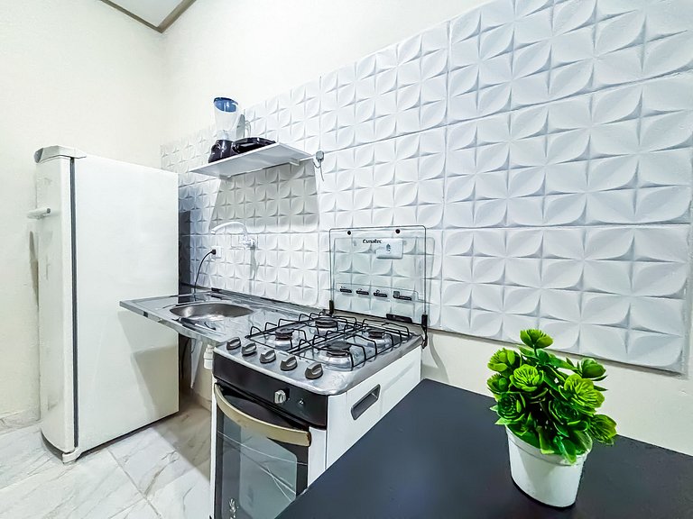 Apê 01 com Wi-fi I A/C a 2 min. do Shopping