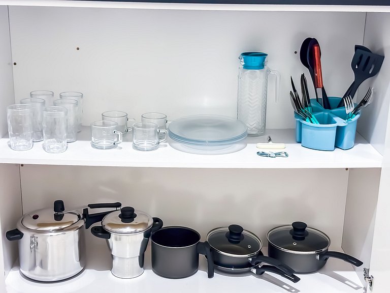 Apê 04 com Wi-fi I A/C a 2 min. do Shopping