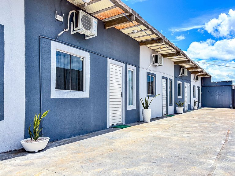 Apê 04 com Wi-fi I A/C a 2 min. do Shopping