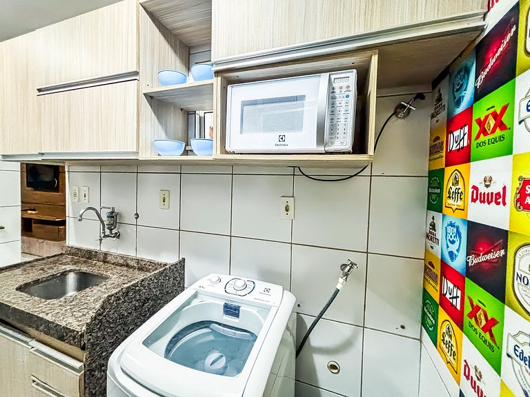 Apê Confortável I Wi-Fi e A/C