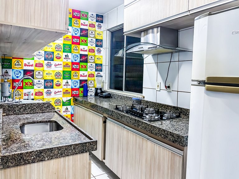 Apê Confortável I Wi-Fi e A/C