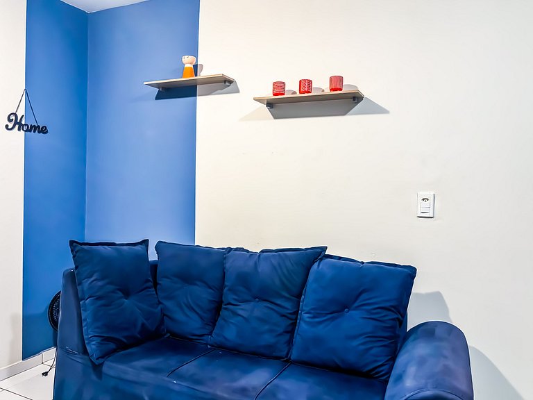 Apê Confortável I Wi-Fi e A/C