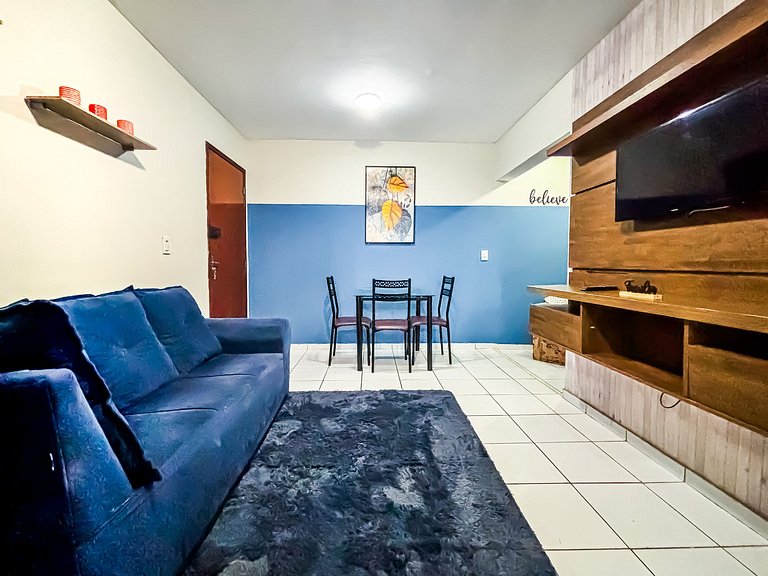 Apê Confortável I Wi-Fi e A/C