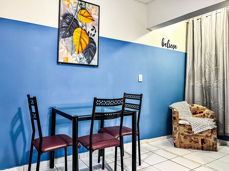 Apê Confortável I Wi-Fi e A/C